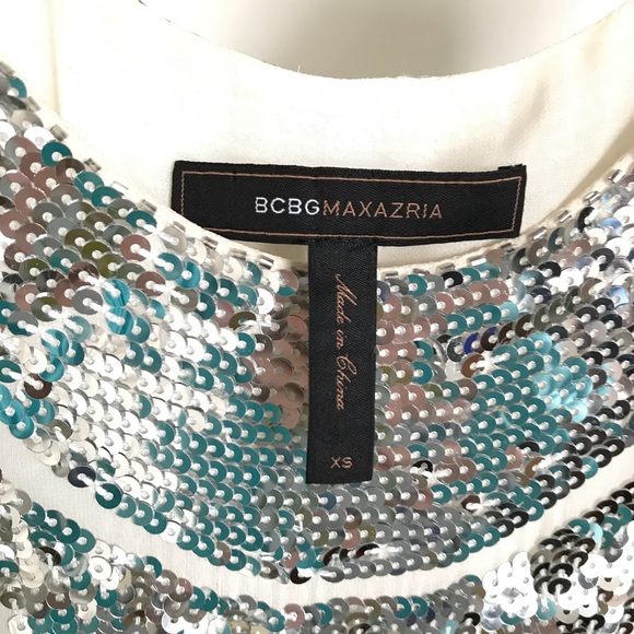 BCBG MaxAzria Sequin Shift Cocktail Dress - Picture 8 of 8